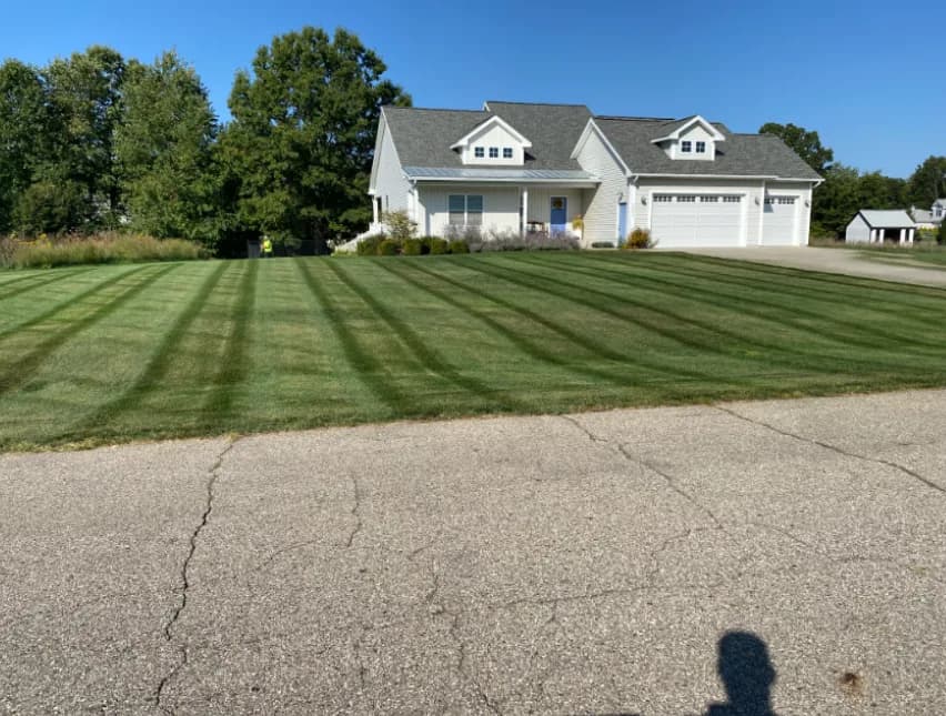 Finished mowing job